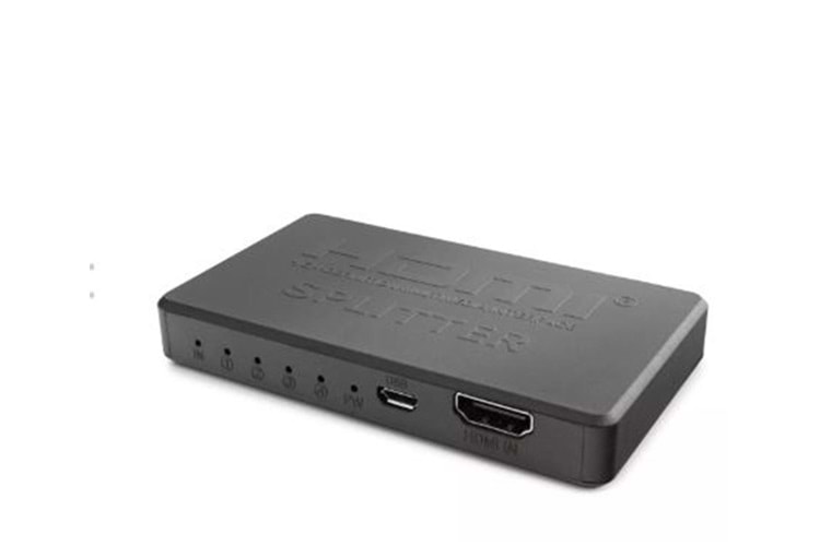 Hadron Hdx1372 Hdmi Splitter 4Port 4K-20 With Usb Power Cable