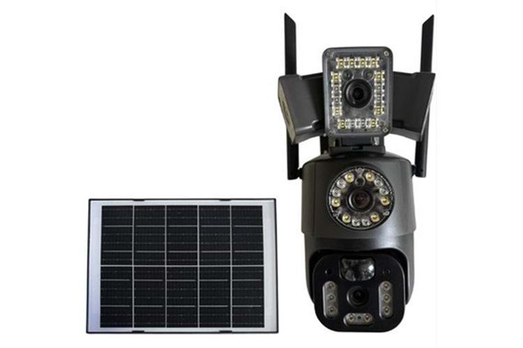 Okam O-KAM 3918 4G 6MP Dual Lens - Solar Panel - Sim Kart Destekli - PTZ Kamera