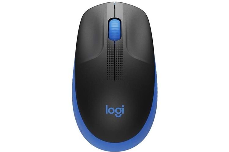 Logitech 910-005909 M191 Mavi Büyük Boy Kablosuz Mouse Optik 1000 Dpı Buton
