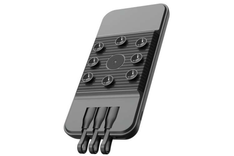 SnapMax SNP-3007 10.000 mah Siyah Vantuzlu Kablosuz ve 3in1 Kablolu Powerbank