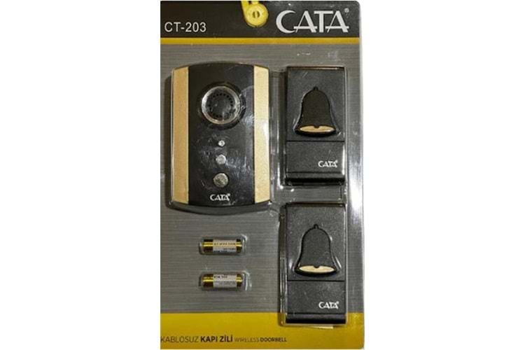 Cata Ct-102 Kablosuz Kapı Zili (Karışık Renk)