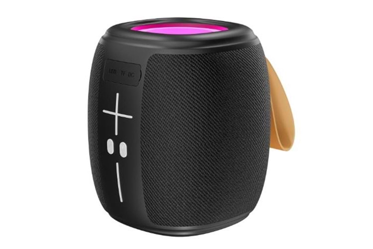 Mikado MD-888 CUBE Siyah 5W 1200mAh BT-TF-USB-LED Işıklı Speaker Hoparlör