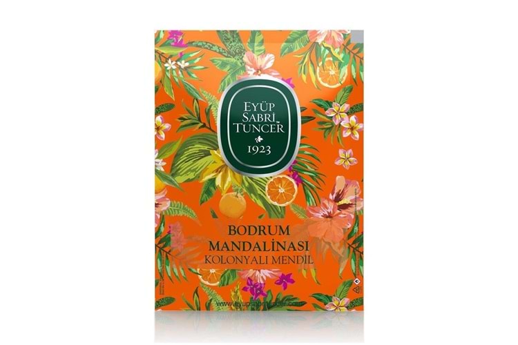 Eyüp Sabri Tuncer 150li Mendil Bodrum Mandalinası Kolonyalı (9,3 x 12,5) Doypack