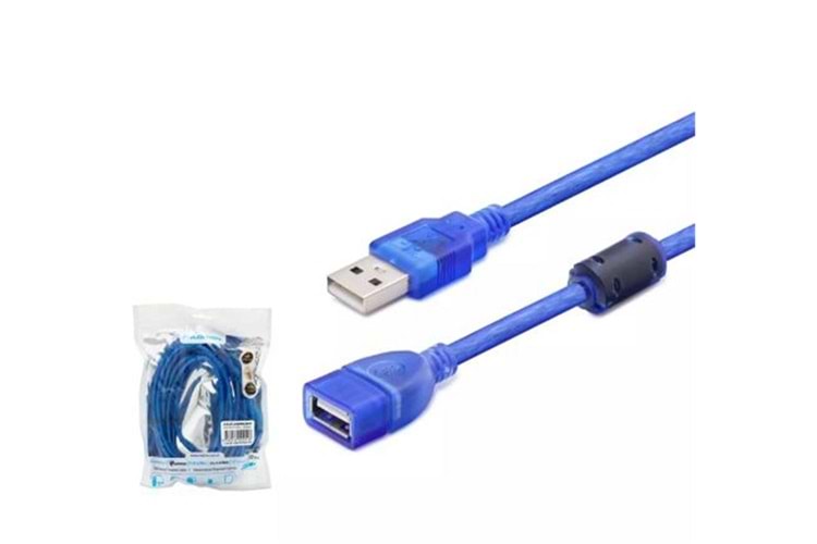 Hadron Hdx7536 5M Usb To Usb F Kablo Mavi Transparent