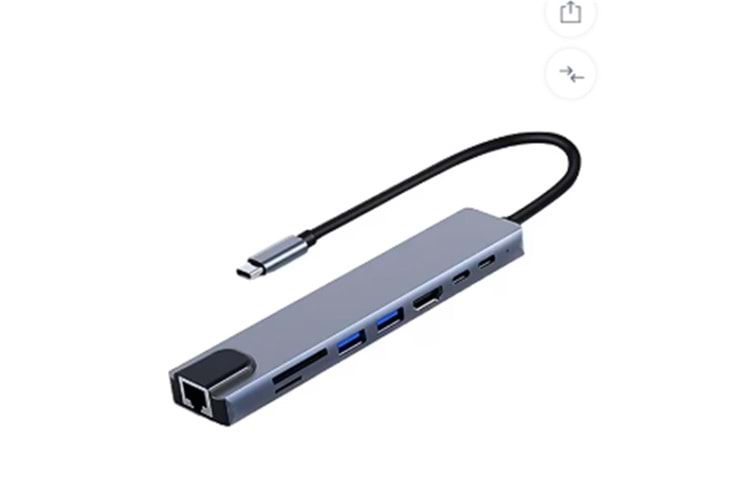 FRISBY FA-7682C Type-c - 8in1 RJ45+TF-SD+HDMI+USB+PD