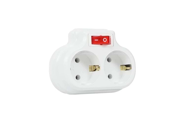 Mutlusan Topraklı 2lİ Anahtarlı Topraklı Fiş, Priz 001 170 0330 07 0000