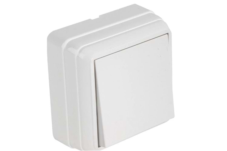 Mutlusan Bron Sıva Üstü Anahtar Beyaz ( 2160 301 0201)