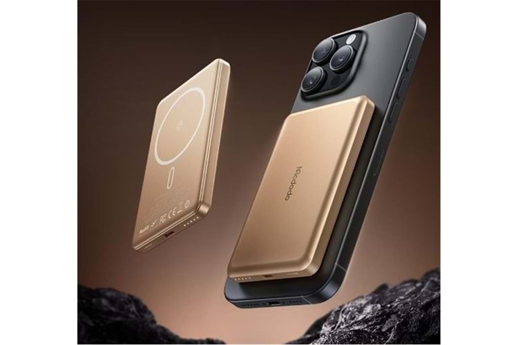 MCDODO MC-4642 5000mAh 20W Metal Ultra İnce Manyetik Kablosuz Powerbank