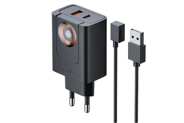 MCDODO CH-3700 30W 2si 1 Arada Kablosuz Apple Watch ve Seyahat Şarj Adaptörü