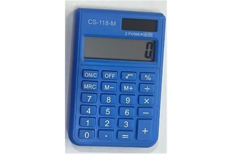 CSL CS-118-M Mavi 8 Hane Cep Tipi Hesap Makinesi