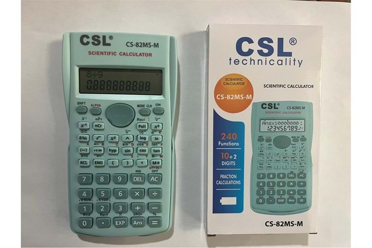 CSL CS-82MS-M Mavi Fonksiyonel Hesap Makinesi