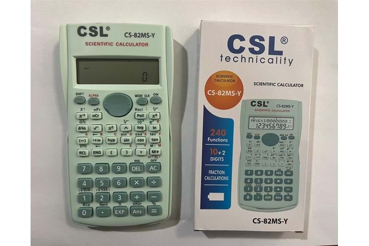 CSL CS-82MS-Y Yeşil Fonksiyonel Hesap Makinesi