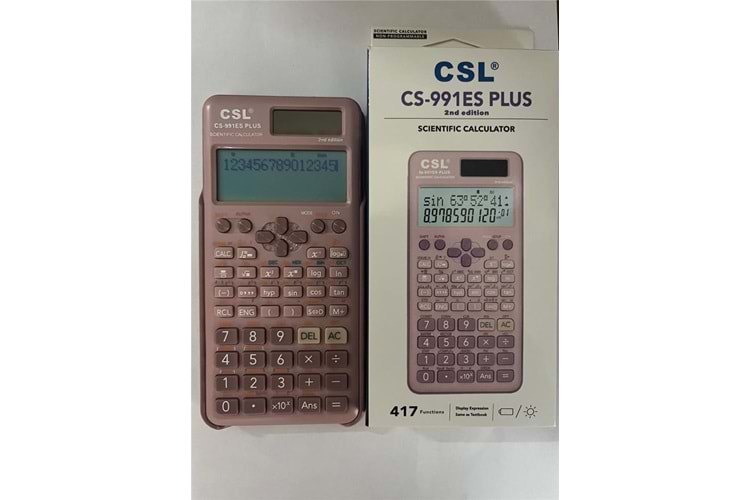 CSL CS-991ES PLUS-PINK Pembe Fonksiyonel Hesap Makinesi