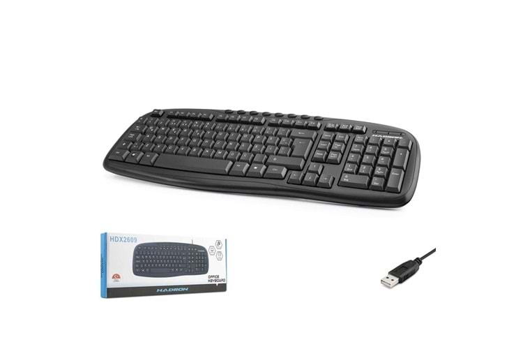 Hadron Hdx2609 Kablolu Multimedia Klavye Q Siyah