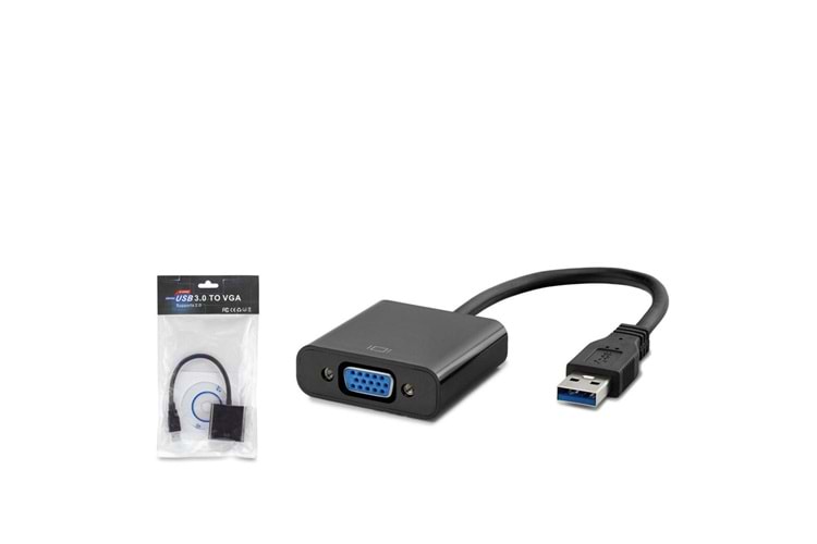Hadron Hdx7779 Usb3.0 To Vga F Çevirici 1080P Siyah