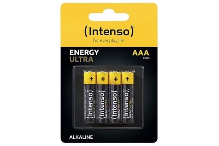 İntenso PBIN-557 LR03 AAA Boy Ultra Alkalin İnce Kalem Pil 4'lü Paket 