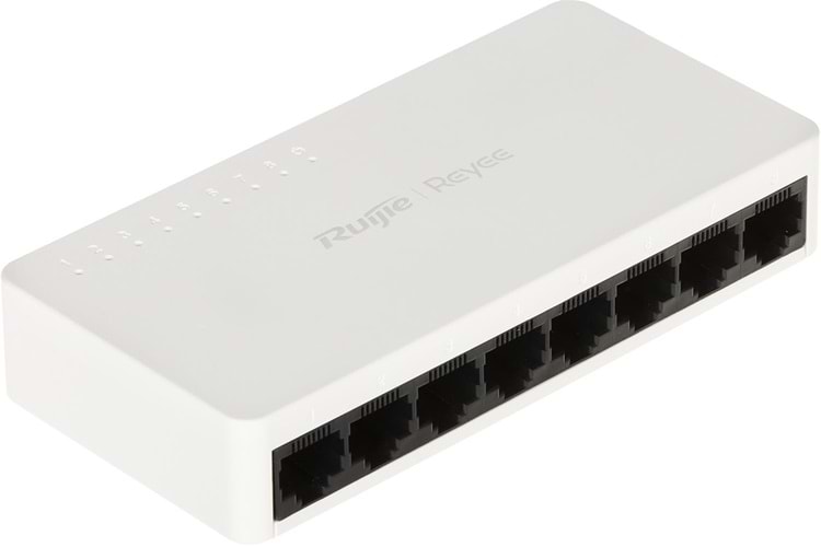 Ruijie Reyee RG-ES08F 8 Portlu, 10-100 Fast Ethernet Tak Çalıştır Switch Plastik Kasa