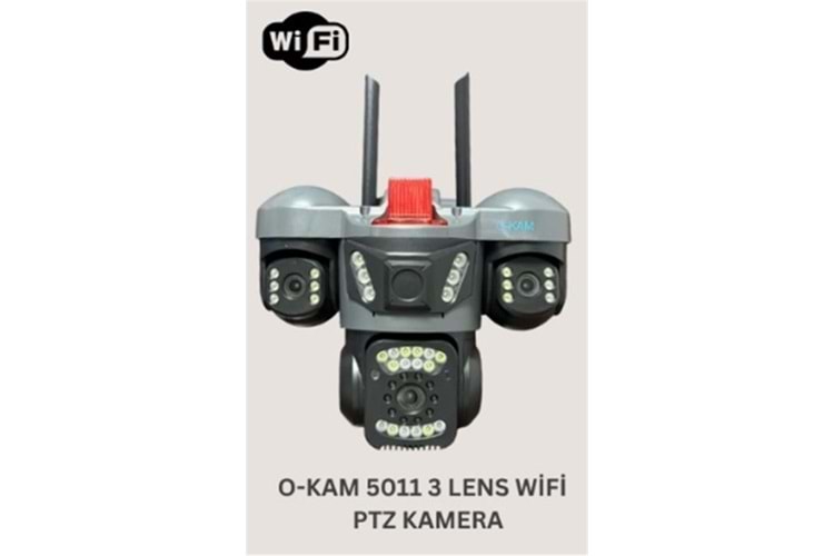 OKam O-Kam 5011 3 Lens Wifi PTZ Kamera