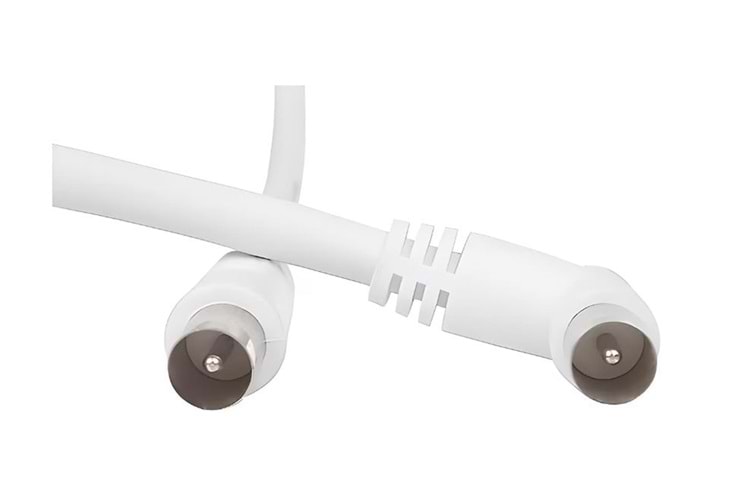 Vcom CV601R 10mt Analog Beyaz Tv Kablosu