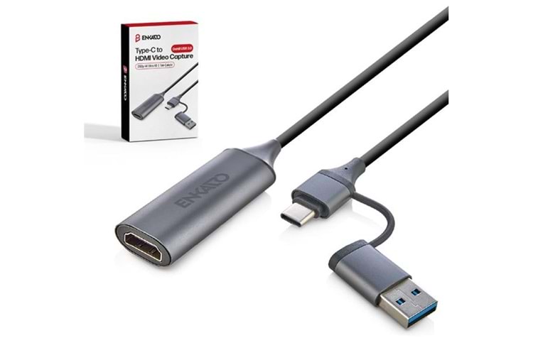 ENKADO EKD-TP46 TYPE-C+USB 3,0 TO HDMI VİDEO CAPTURE