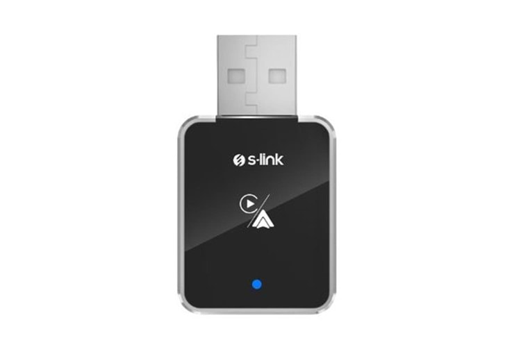 S-Link SL-CAR01 2in1 Android ve Apple Cihazlar Kablosuz Android Auto ve Carplay Adaptörü