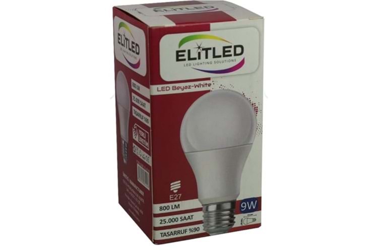 ELİTLED 9W SARI LED AMPUL 