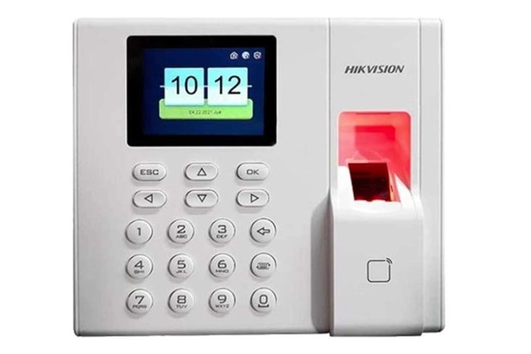 Hikvision DS-K1A8503EF-B Parmak İzi ve Proximity Kart Okuyucu Bağımsız Terminal(LCD,Keypad Batarya)