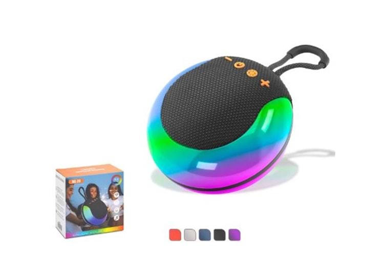 HADRON BS26 Mini Bluetooth Hoparlör FM RGB 12 x 6 x 12.3 cm