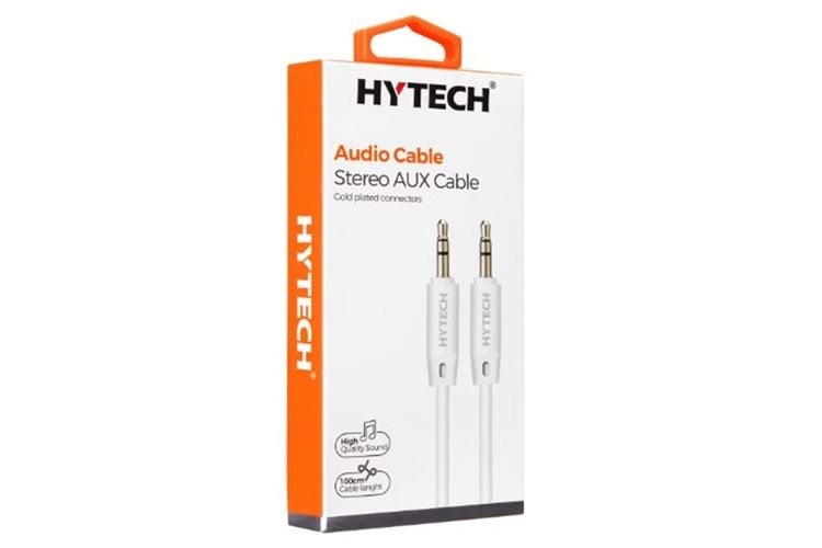 Hytech HY-X70 1m Beyaz 3.5mm Stereo Ses Kablosu