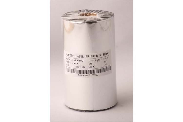 Ribbonsan RB00007 WX-10FBK 110-450MT Wax Ribbon