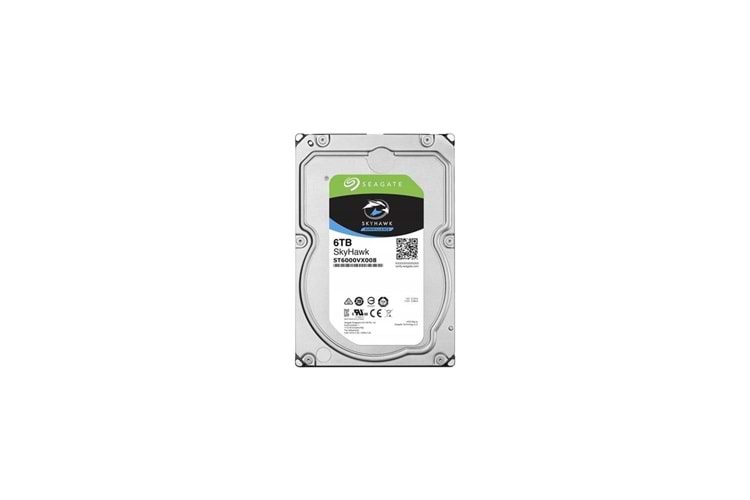 Seagate 6tb Skyhawk ST6000VX008 5900 Rpm 256MB Sata-3 Güvenlik Diski (Aknet İthalat)