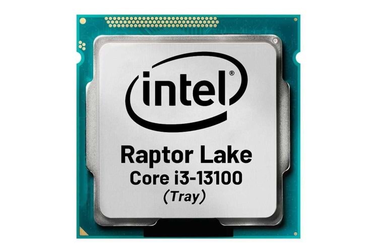 Intel Raptor Lake I3 13100 TRAY 3.40GHZ ~ 4.50GHZ 12MB 1700P Kutusuz İşlemci