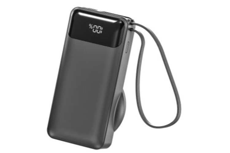 S-link G360 10000mAh PD35W+Magsafe 15W Type-C Kablolu Siyah LCD Taşınabilir Powerbank