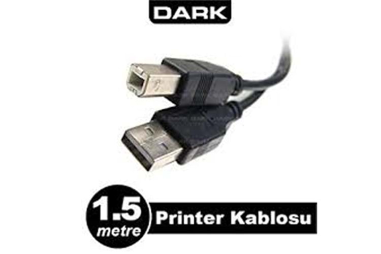 Dark DK CB USB2PRNL151 1.5mt USB 2.0 Yazıcı Kablosu 