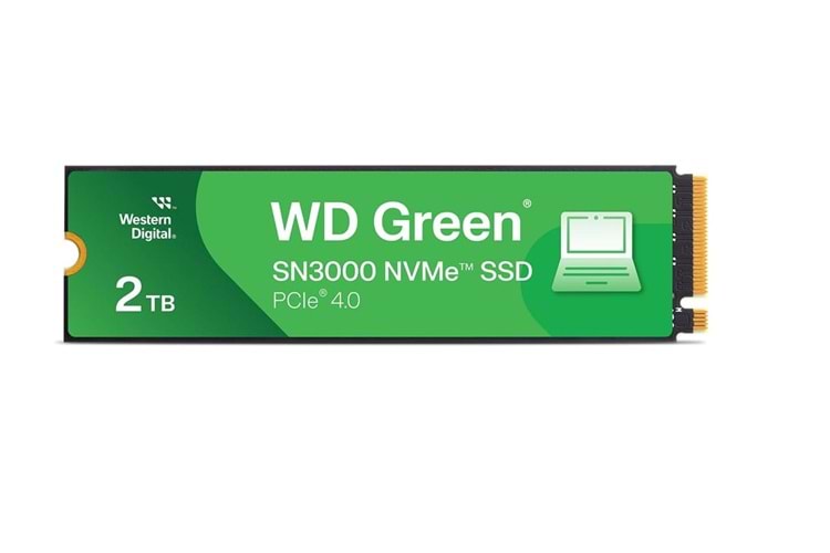 Wd 2TB Green SN3000 M.2 NVMe 5.000 MB-4.000 MB WDS200T4G0E Ssd Disk