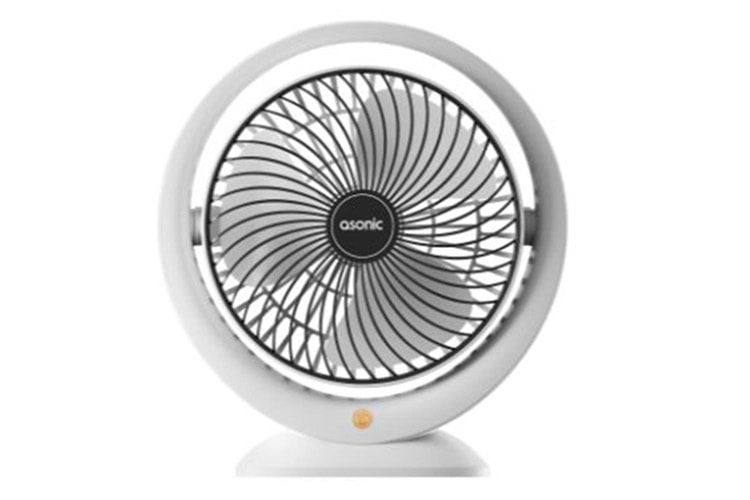 Asonic AFN25 Beyaz-Siyah Type-C Masaüstü Usb Fan