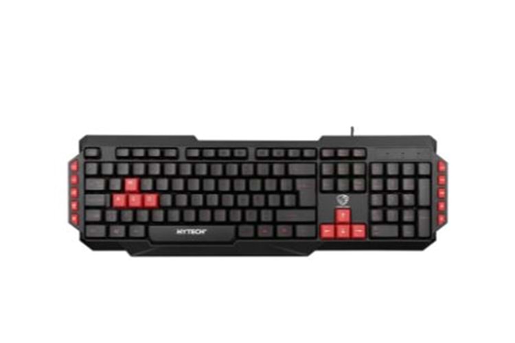 Hytech HYK-46 GAMY Siyah USB Kırmızı Tuşlu Q Gaming Oyuncu Klavyesi