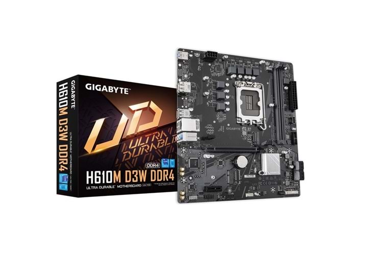 Gigabyte H610M D3W D4 1700P Vga Hdmi Usb3.2 Matx Anakart