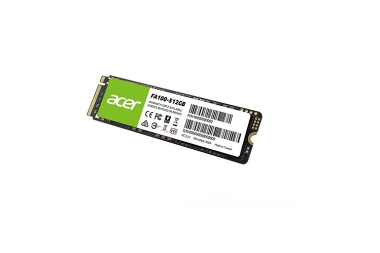 Acer 512GB FA100 3200-2200MB-s PCIe Gen3 x 4 M.2 SSD Disk