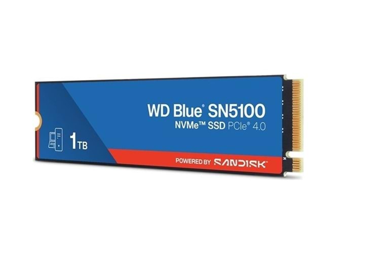 Wd 1TB Blue SN5100 Pcı-4.0 7100MB-S 6700MB-S WDS100T5B0E M2 SSDDisk