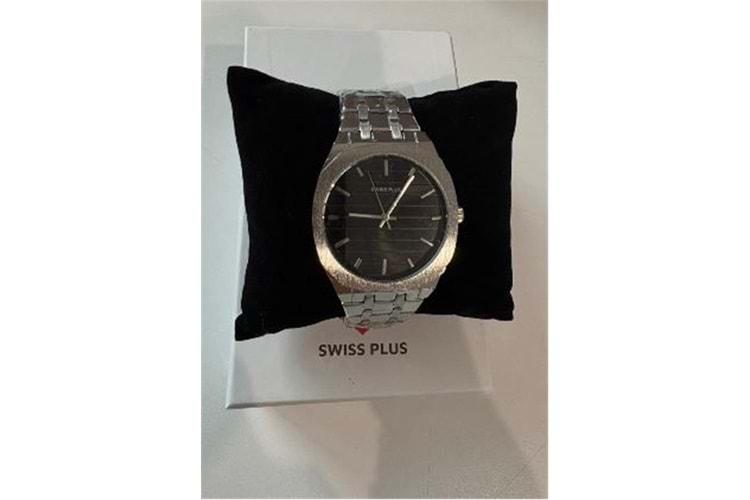 Swiss Plus Man Watch Basic Seri Model-6 ST2302AGP Black-Silver