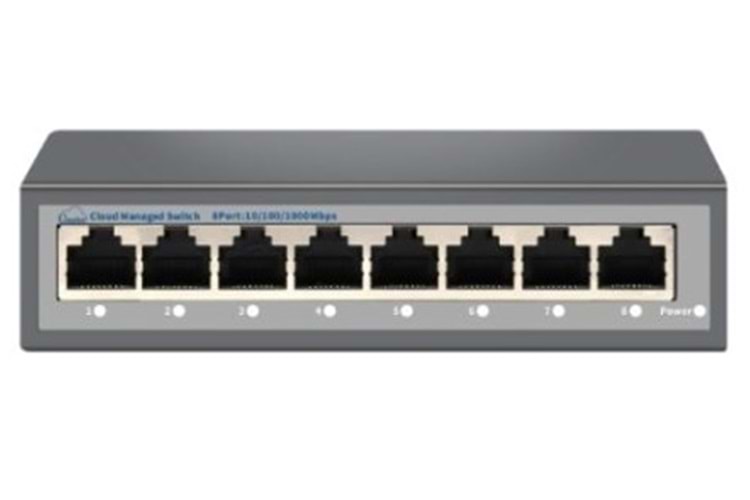 Nova NVC-HIS218G 8 Port Full Giga Cloud Non Poe Ethernet Switch