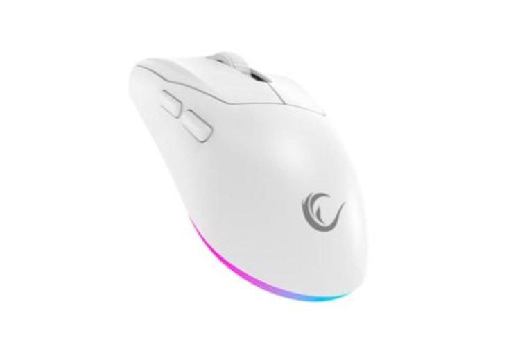 Rampage PROTE M5 PRO Kablosuz Beyaz RGB Ledli Şarjlı 26000 DPI 3395 Sensor Gaming Oyuncu Mouse