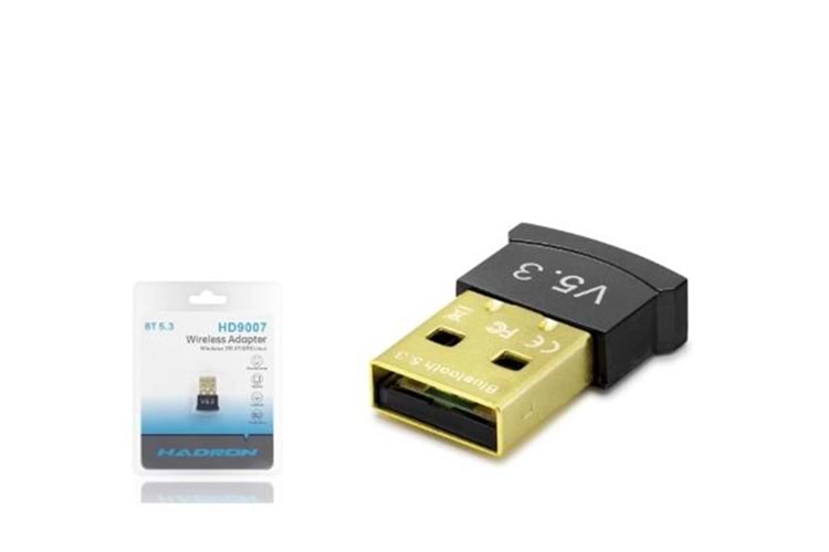 HADRON HD9007 USB Bluetooth Adaptör 5.3 Siyah