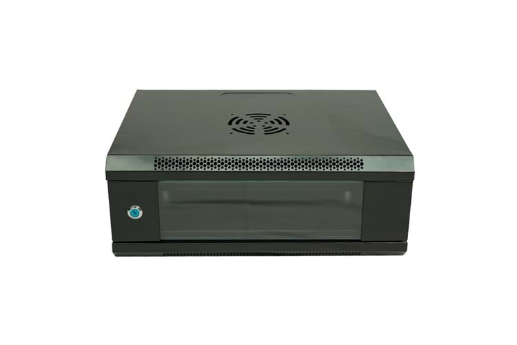 Racksan ML-6404S 4U Duvar Tipi Kabinet (200-530-400) Raf+Fan+Priz
