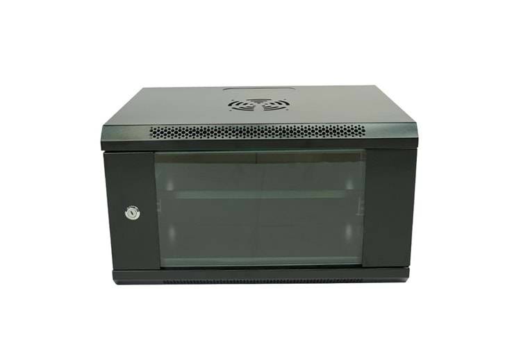 Racksan ML-6407S 7U Duvar Tipi Kabinet (350-530-400) Raf+Fan+Priz