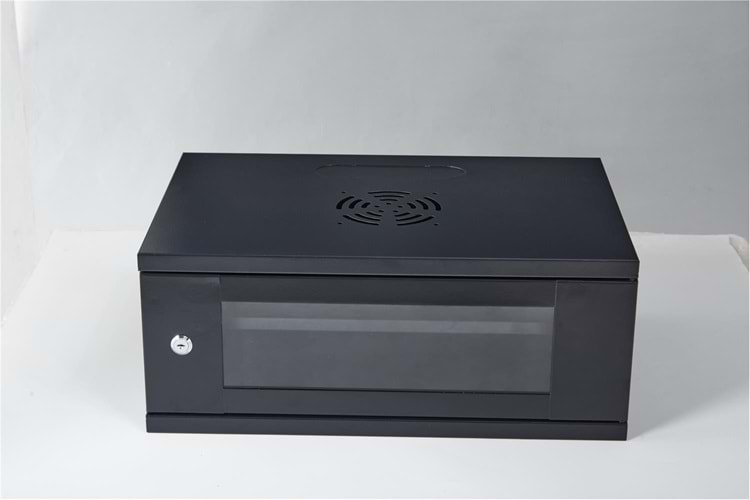 Racksan SE-6404S 4U Duvar Tipi Kabinet (240-530-400) Raf+Fan