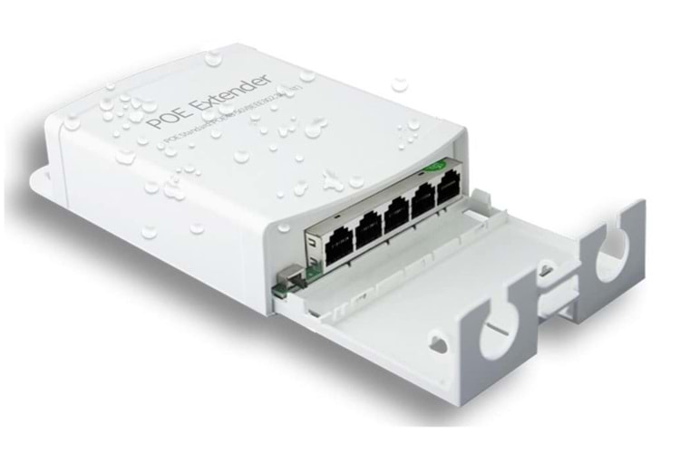 Teldata TLD-EXP Poe Extender 10-100-1000 1 İnput 4 Output 12W İç Ortam