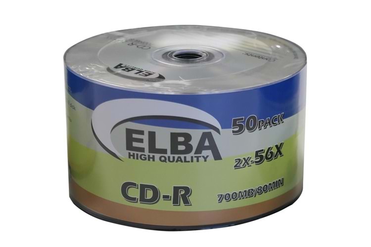 Elba CD-R 700MB-80MIN 56x 50li Shrink