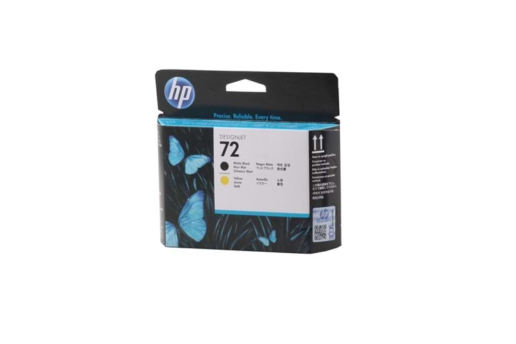 HP C9384A 72 Matte Black-Yellow Mat Siyah-Sarı Baskı Kafası C9384A